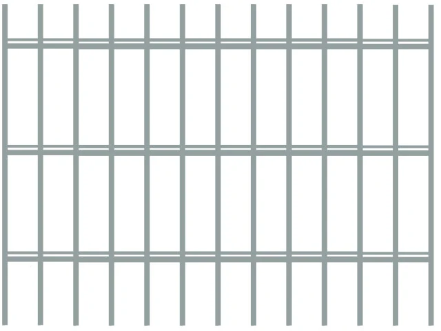 Plotový panel 2D, 5/4/5 antracit, 103 cm