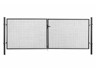 Záhradná brána, širka 400 cm, výška 100 cm, antracit