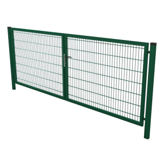 Záhradná brána LUX, širka 360 cm, výška 100 cm, zelená