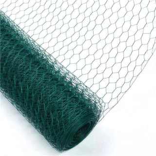 Šesťhranné pletivo PVC, zelené, 13 mm / 0,9mm