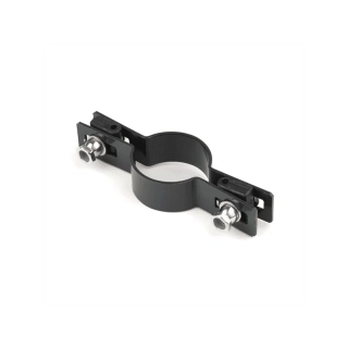 Príchytka panelu na stĺp 38mm, 5mm, priebežná, ZN+PVC, antracit